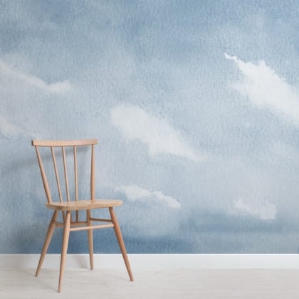 Best Sellers - Blue Watercolor Cloud & Sky Wallpaper Mural