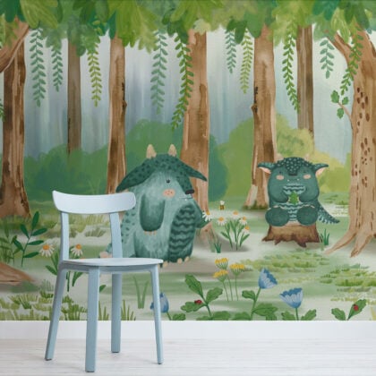 Best Sellers - Fuzzlehogs Forest Storybook Monsters Wallpaper Mural