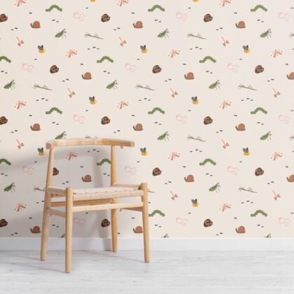 Best Sellers - Kids Cute Bugs and Insects Repeat Pattern Wallpaper
