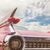 Pink Classic American Car Wallpaper Mural